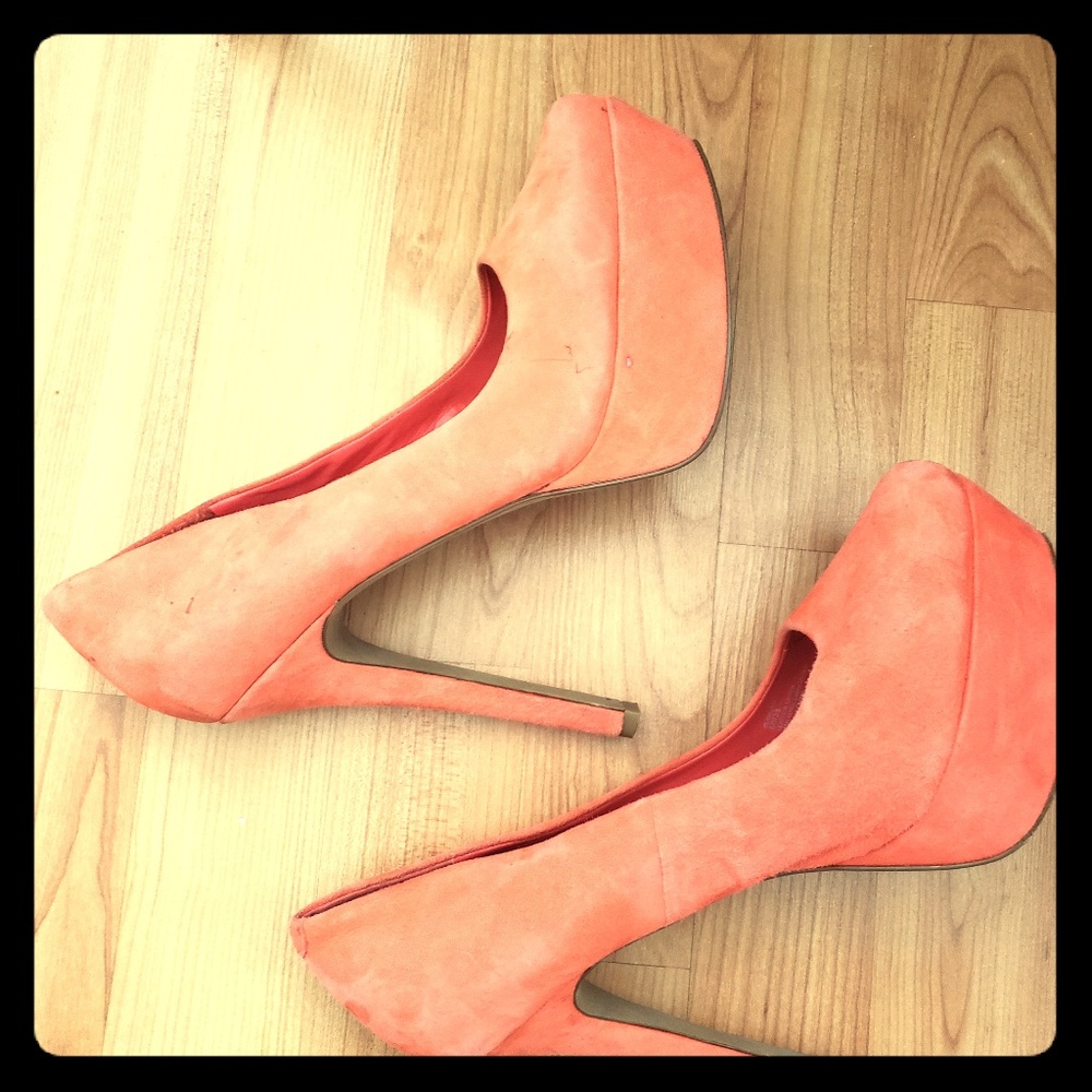 Jessica Simpson Coral Pink Heels